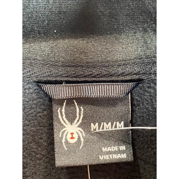 SPYDER Men's Black Medallion Half-Zip Pullover Stand-Collar Sweater SZ M - Picture 8 of 10